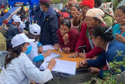 खोटाङमा सञ्चालित बृहत् स्वास्थ्य शिविरबाट छ हजार लाभान्वित 